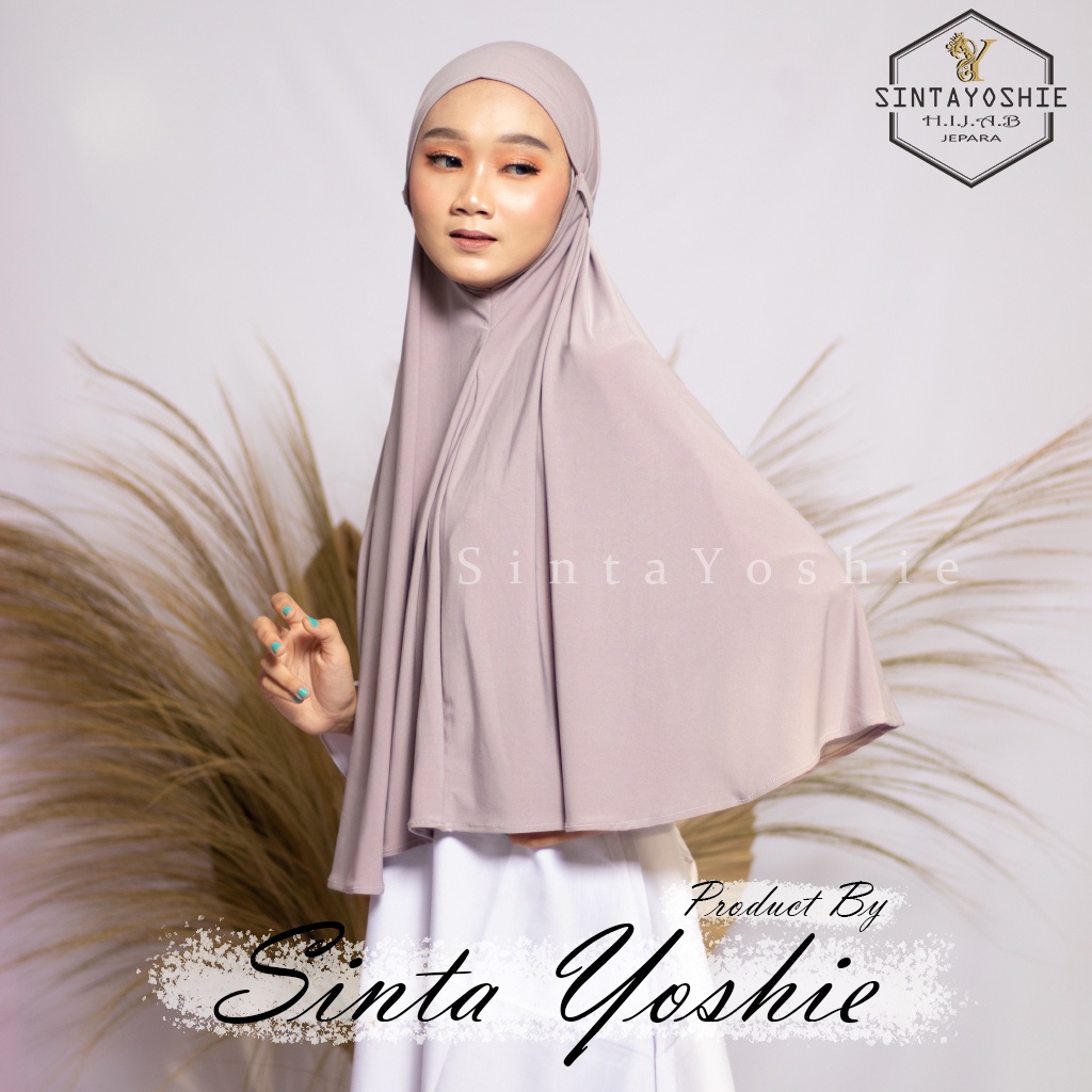 [COD] SintaYoshie -Kerudung Bergo Jersey Tali Jilbab Instan Jersey Jumbo Premium Khimar Jersey Instan Malay