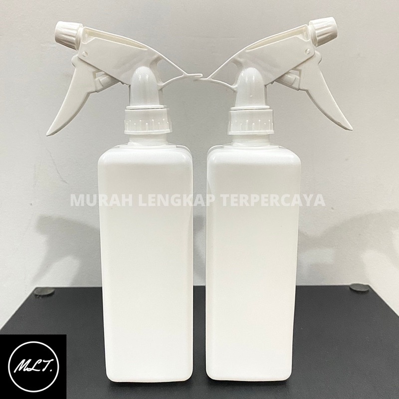 BOTOL 500ML KOTAK PUTIH HDPE TRIGGER SPRAY BIG TRIGGER PUTIH KOTAK 500 ML TRIGGER SPRAY KOTAK HDPE KOTAK PUTIH SPRAY TRIGGER SEMPROT