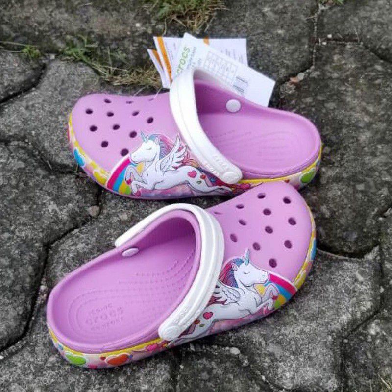 SANDAL ANAK CROCS UNICORN II NEW CROCBAND GIRL