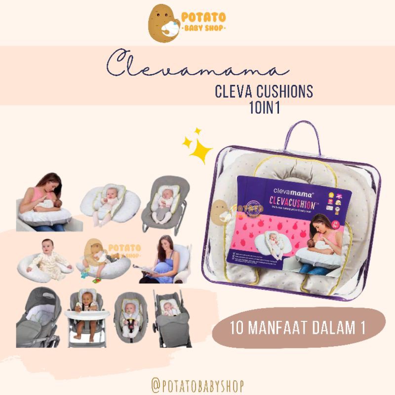 Clevamama ClevaCushion 10in1 / nursing pillow / alas stroller