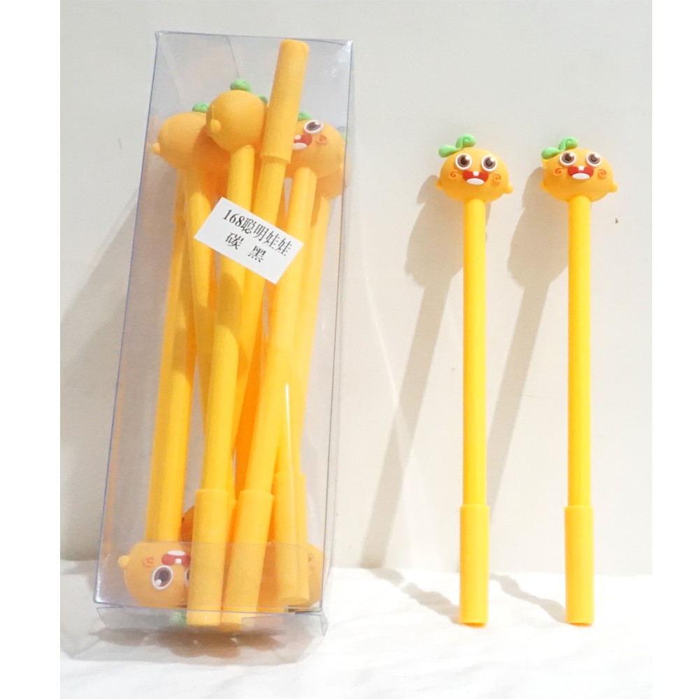 

Pulpen fancy Cute Orange kode 168 - pulpen gel jeruk - harga satuan - Pulpen murah