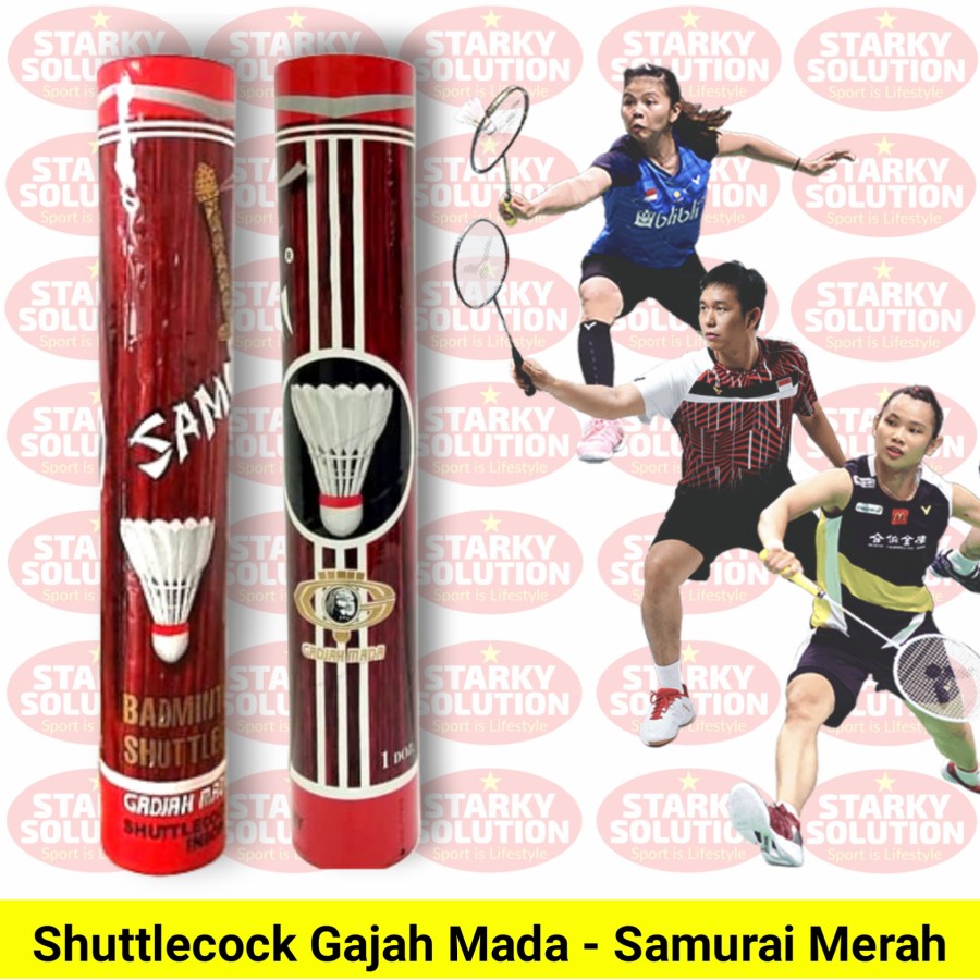 Shuttlecock Bulutangkis SAMURAI MERAH Kock Kok Badminton Original