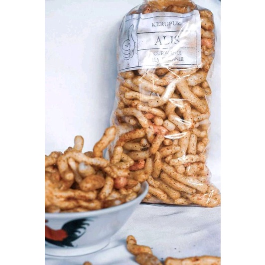 

kerupuk gurilem kerupuk alis pedas gurih