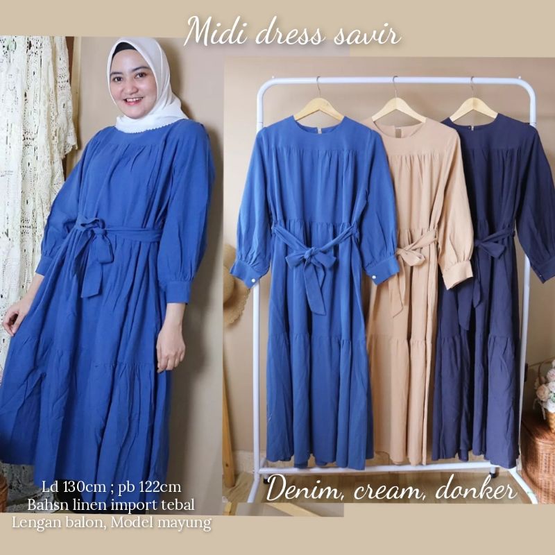 midi dress korea vintage# dress polos # dress vintage