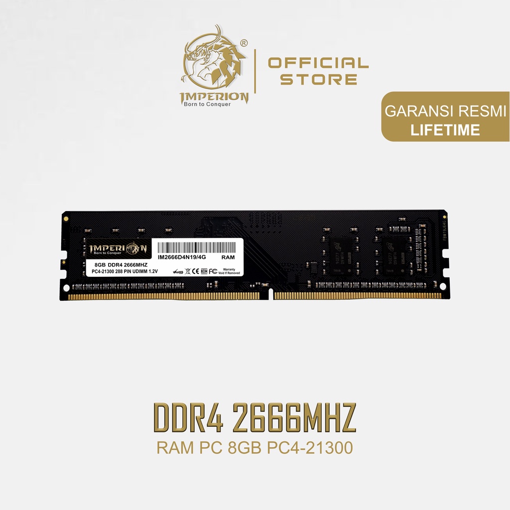 RAM IMPERION DDR4 8GB 2666 MHz PC21300 RAM PC LONGDIMM (104)