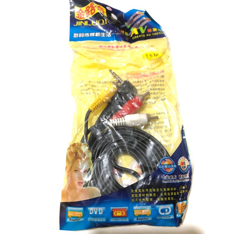 Kabel RCA 3 to Mini Stereo 1,5m AMELY