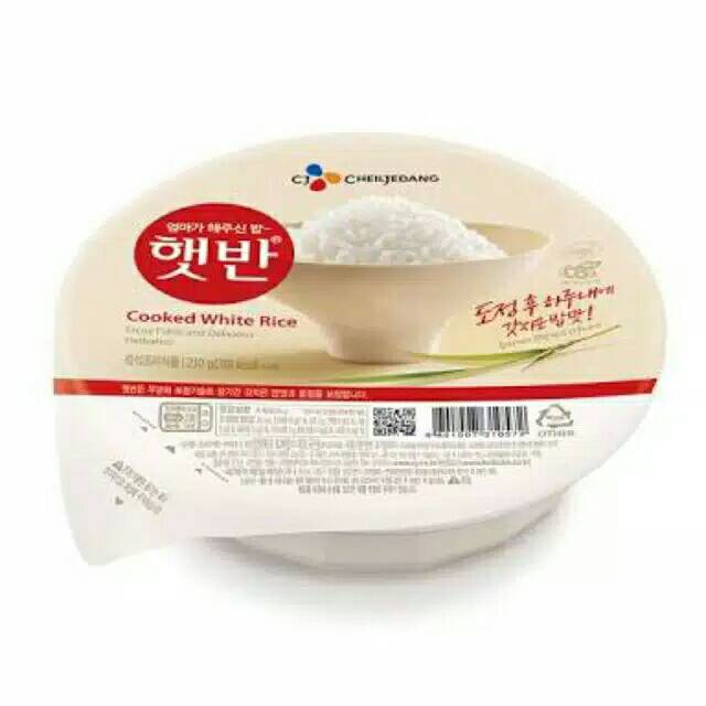 

Cj Hetban Cooked White Rice 210gr, Nasi Instant Korea