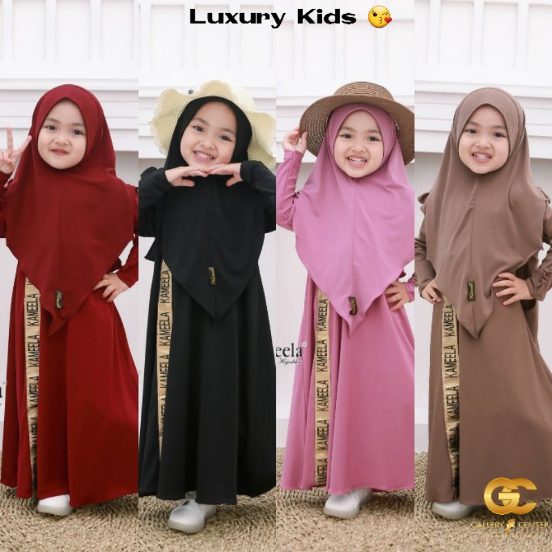LUXURY KIDS DAILY SET Original By Kameela Hijabku. Gamis casual kids cucok bwt daily anak, luxury dr