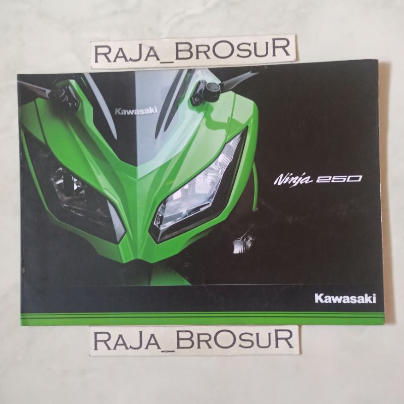 Poster brosur katalog booklet Kawasaki Ninja250/Ninja 250 2012