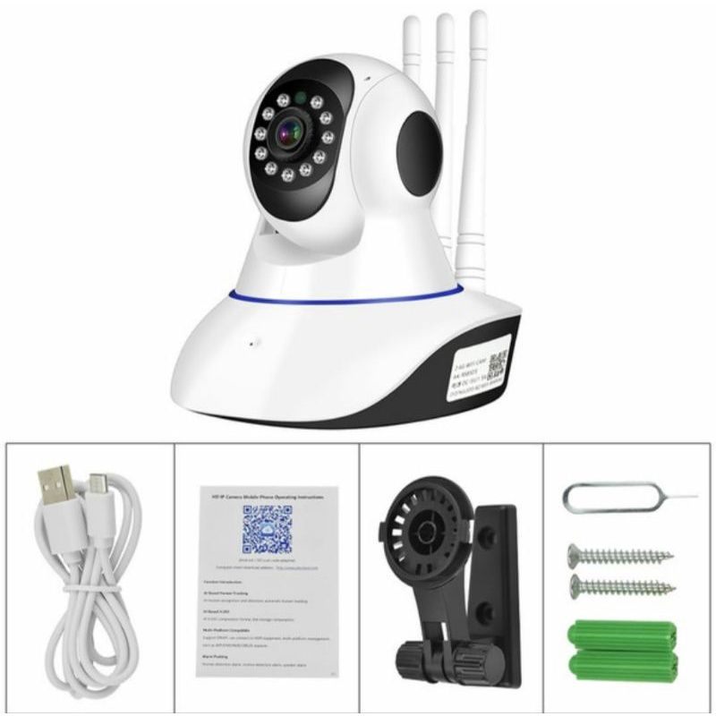 Ip Camera 5 Antena Cctv Wifi/Ip Cam Wireless New Version 3mp/Kamera cctv Babycam 5Antena signal kuat Yoosee