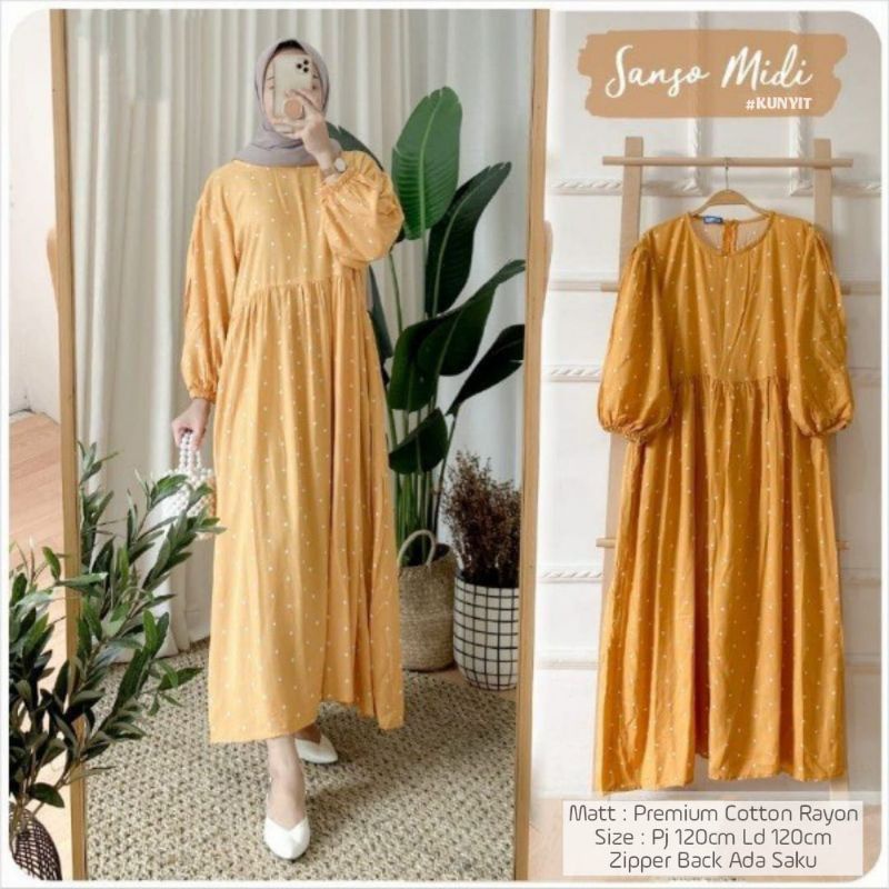 PROMO SANSO MIDI DRESS JUMBO LD 120