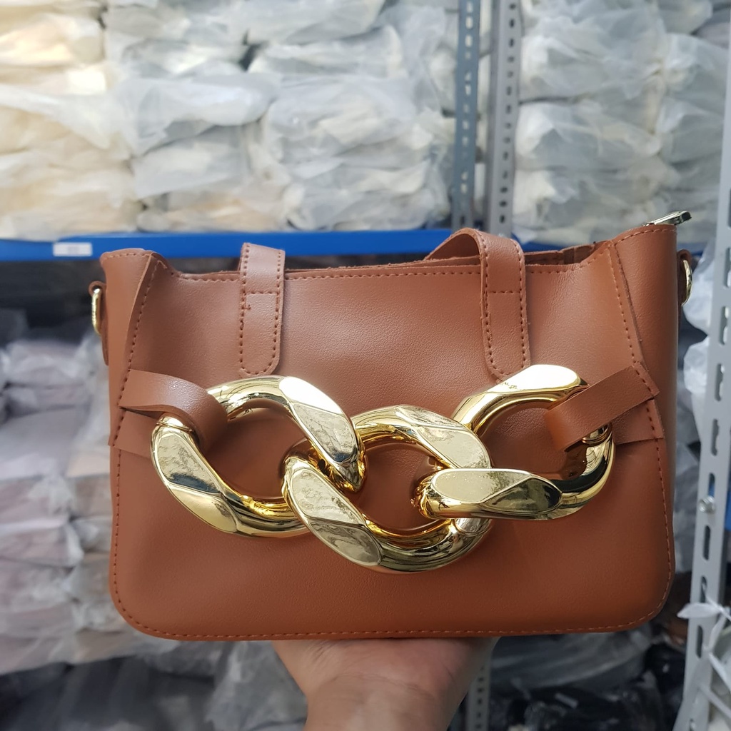 [✅BISA COD] 2275 TAS TANGAN RANTAI TEBAL (REAL PICTURE)