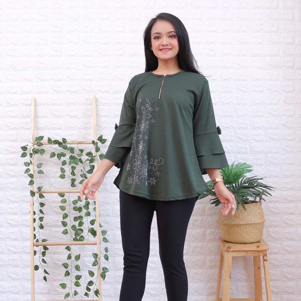 BAJU IBU IBU ATASAN TERBARU 2020 / BAJU IBU IBU BLUS MODERN / 516