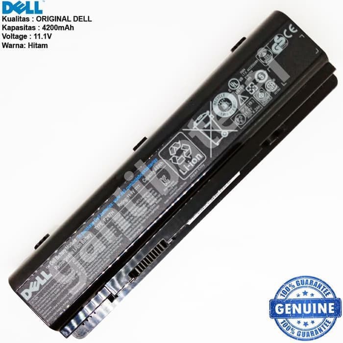 Original Baterai Dell Vostro 1014 1015 1088 1088n A840 A860 1410 F287H