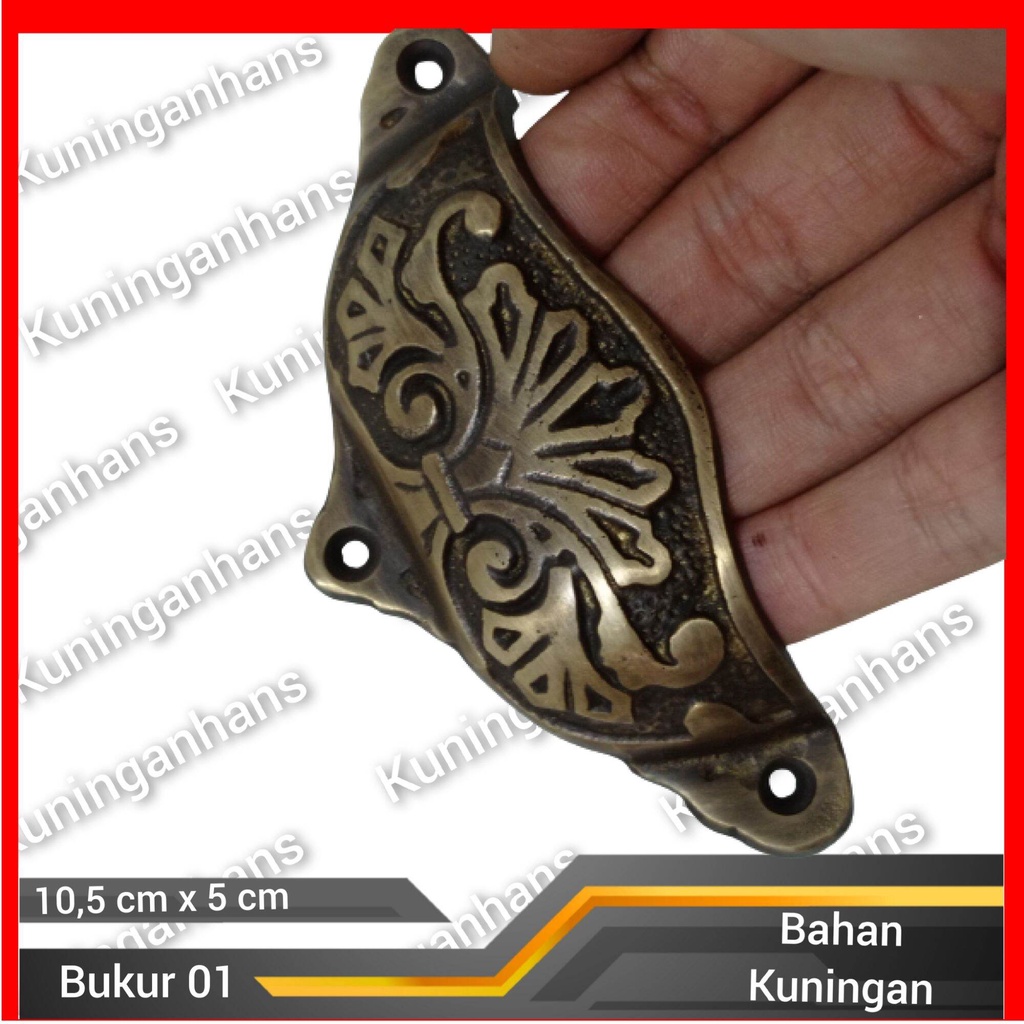 handle tarikan laci / lemari / jendela kuningan antik / meja buffet kabinet klasik
