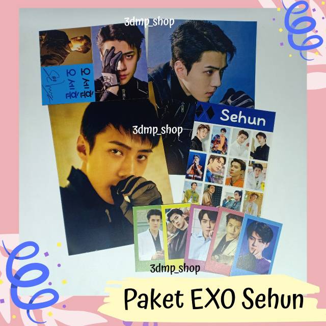 Paket Fankit Fangirl EXO Baekhyun Chanyeol Kai Suho D.O Kyungsoo Sehun Kpop