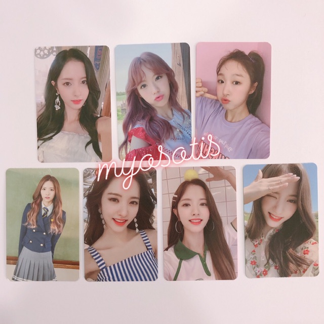 wjsn bona, soobin & luda photocard / pc [from wjsn, wj please, for the summer]
