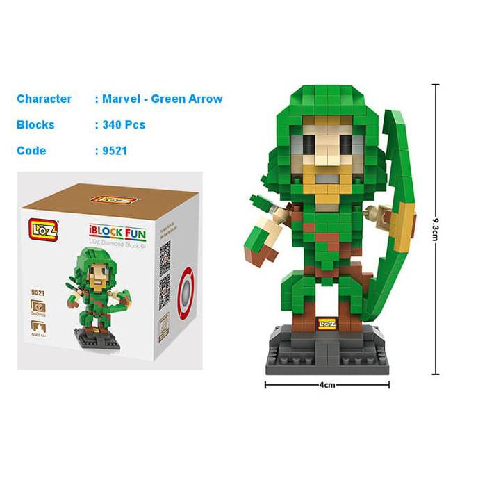 LOZ Nano Block - 9521 - Superheroes - Green Arrow