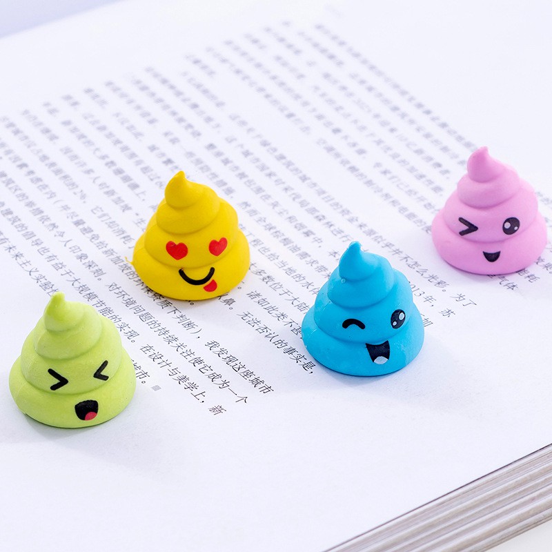 

Penghapus Anak Kreatif Motif Kotoran / Color Expression Poop Eraser
