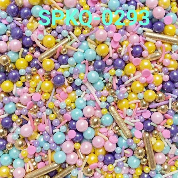 

[[COD]] SPKQ-0293 Sprinkles sprinkle springkel 250gr mutiara warna pastel TERBATAS Kode 1232