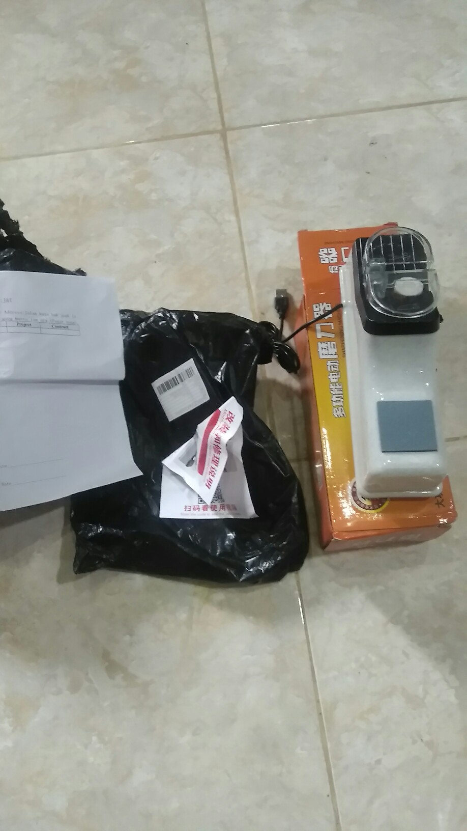 Alat Pengasah Pisau Gunting Asahan Pisau Listrik Usb Otomatis Electric Knife Sharpener