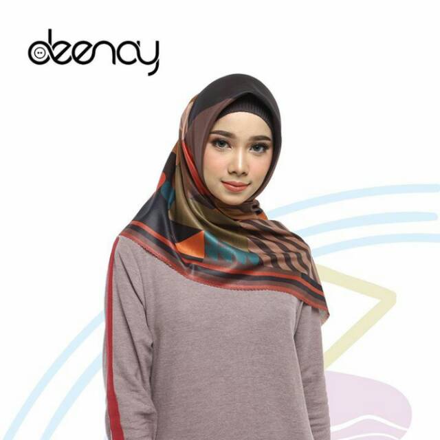 VARSHA - Kerudung Deenay Original Voal Scarf Printed Motif