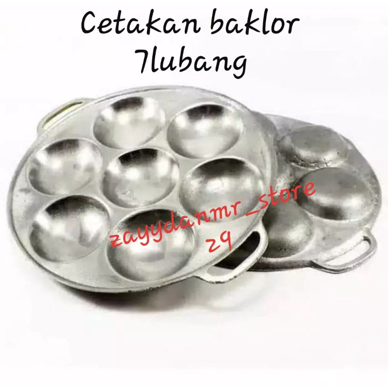 Cetakan takoyaki cilor martabak telor mini lubang 7 gratis pengait 1pcs