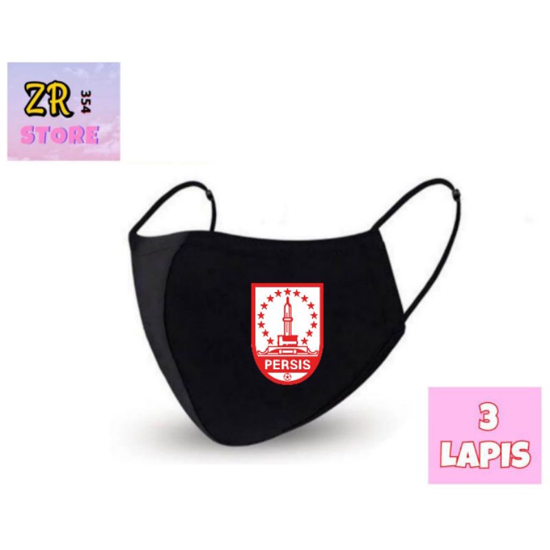 Masker kain 3ply - PERSIS SOLO ( Pasoepati ) // Masker kain 3 lapis - PERSIS SOLO ( PASOEPATI ) / Ma