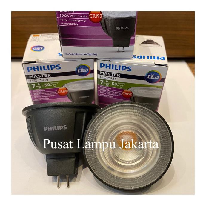 LAMPU PHILIPS MASTER LED MR16 7W 3000K DIMMABLE 36D 12V