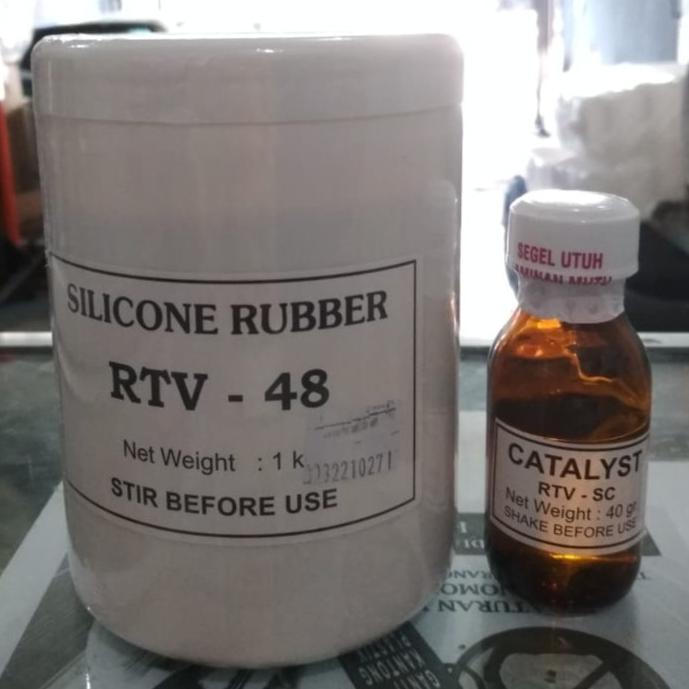 hanya disini] RTV 48 Silicone Rubber / Silikon Karet / Silicone Cetak 1set