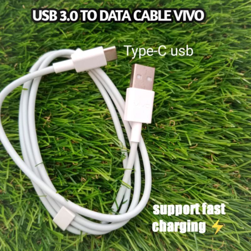 (TYPE C) Original Kabel Data Vivo Type C Fast Charger Vivo Y30/Y50/V20/Y21S/