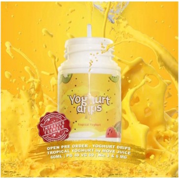 YOGHURT DRIPS V2 60M L - TROPICAL YOGHURT - KUNING