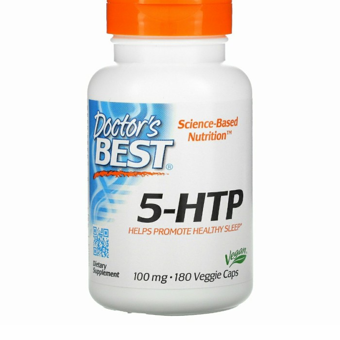 Doctor's Best 5-HTP 100 mg 180 Caps 5 HTP 5HTP Healthy Sleep