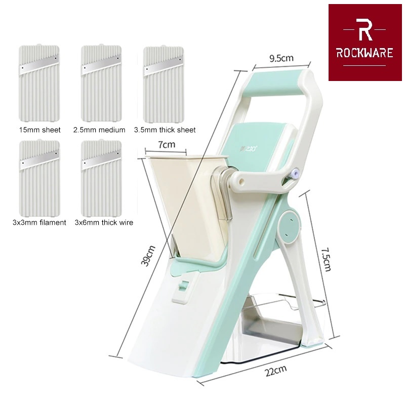 ROCKWARE RW-MS01 - Safe Mandoline Slicer - Alat Potong Dapur Serbaguna