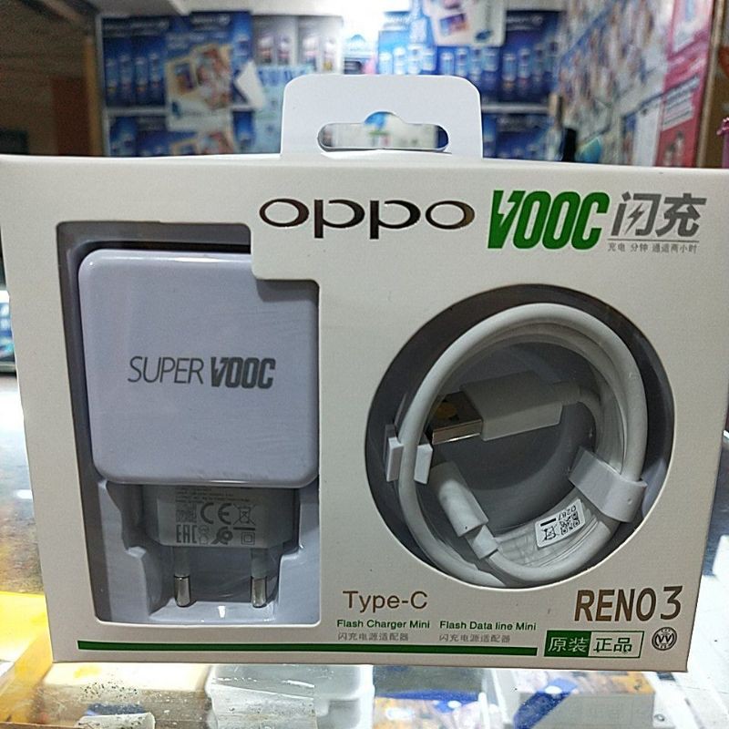 Charger Oppo Type C Super VOOC Original Casan Oppo Tipe  C Original VOOC