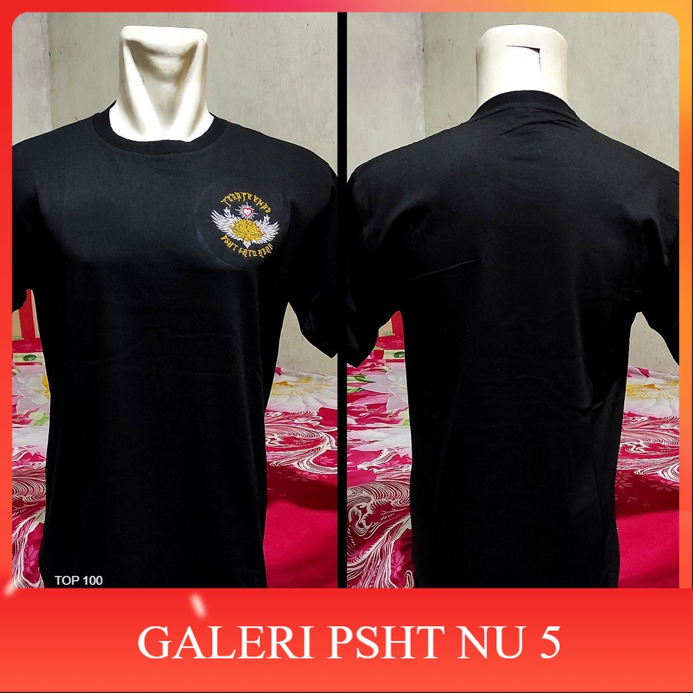 Atribut PSHT- Kaos Psht Sh Terate Bordir Satu Abad Terate Emas Simpel Distro Murah Keren Terbaru PSH