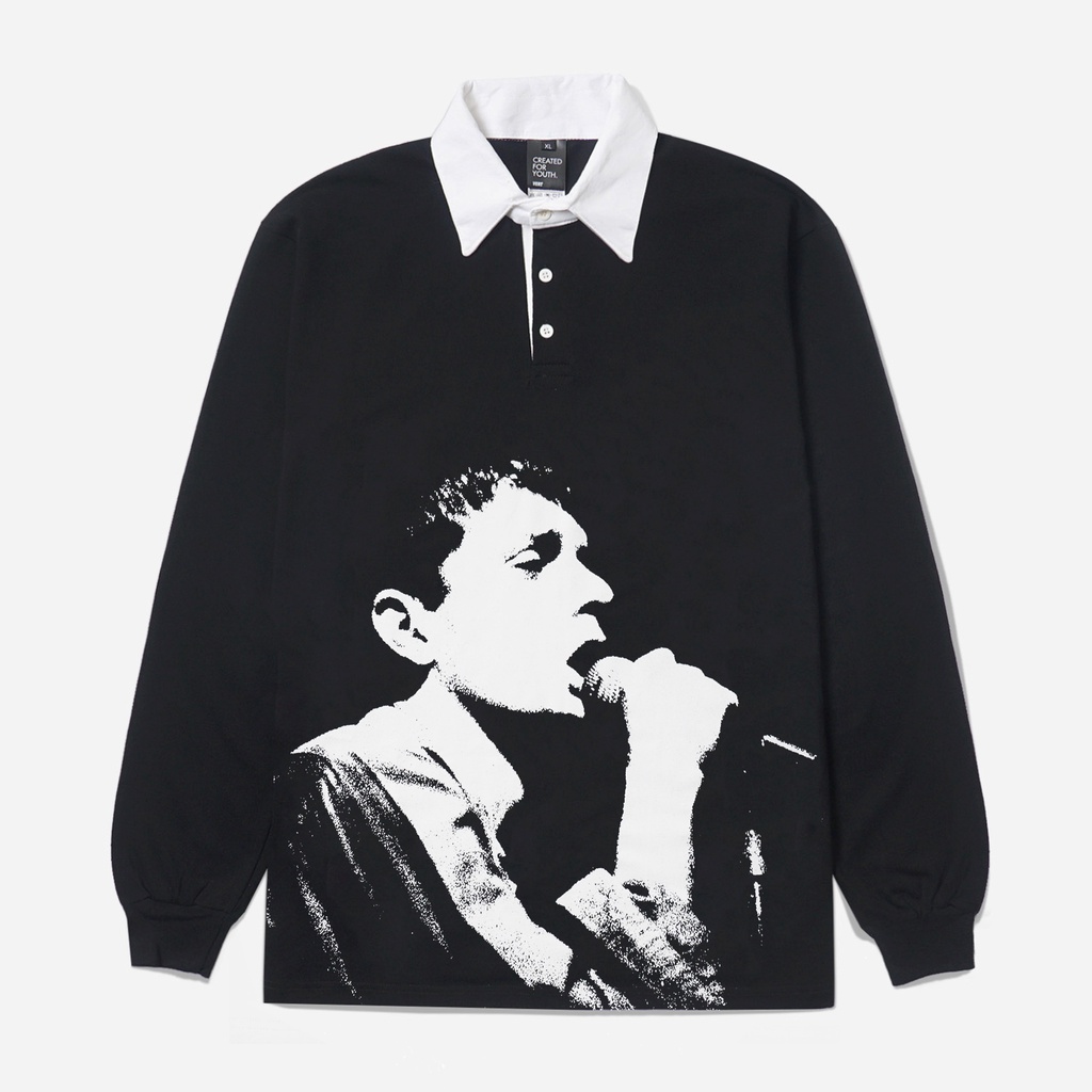 Verticalgoods | Rugby Shirt Oversize | CURTIS Black White