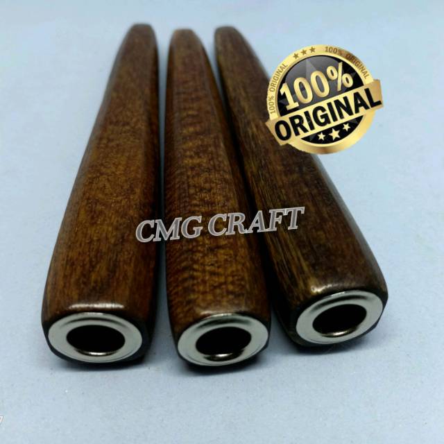 Pipa Once Kayu Gaharu Asli Kalimantan Motif Segi 8