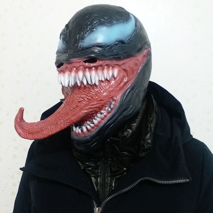 TOL-19 topeng latex karet full head kepala mainan prank monster venom