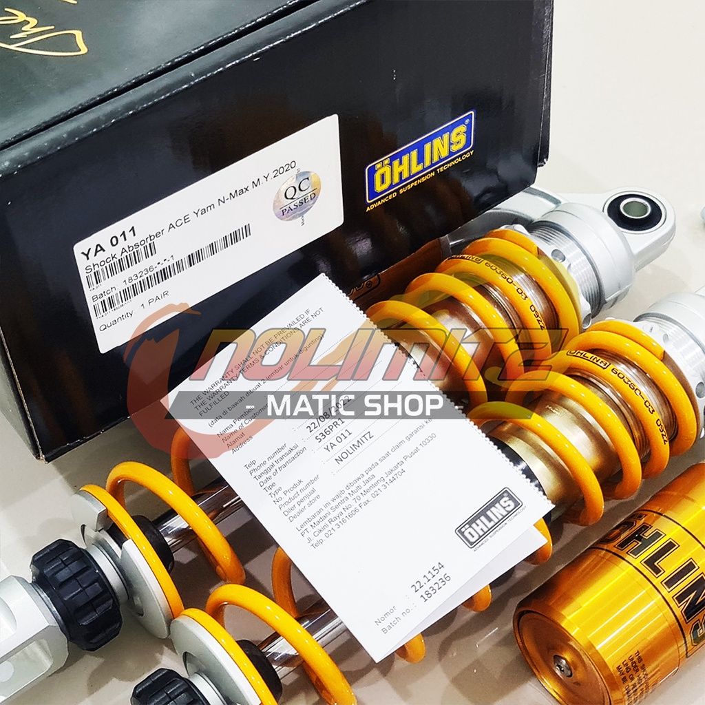 Shock Shockbreaker OHLINS YA 011 Tabung Atas NEW Yamaha NMAX Connected 2020 UP