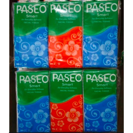 Paseo Hanky Pocket Tissue Mini 12s Tisu Saku