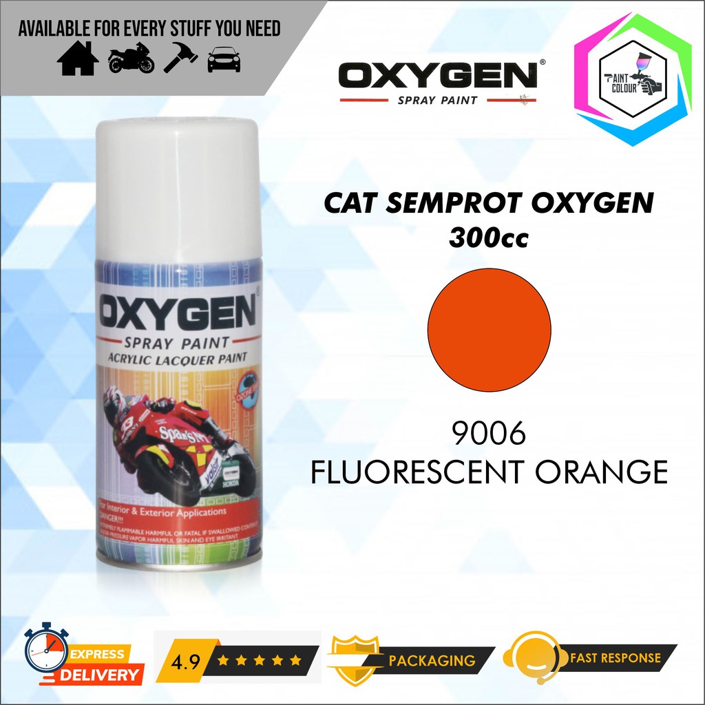 Cat Semprot / Pylox OXYGEN - 9006 Fluorescent Orange