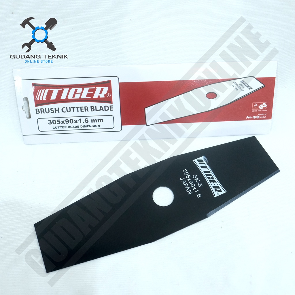 Mata Pisau Potong Rumput TIGER 305x1,6x90mm / Brush Cutter Blade - Pisau Mesin Potong Rumput TIGER