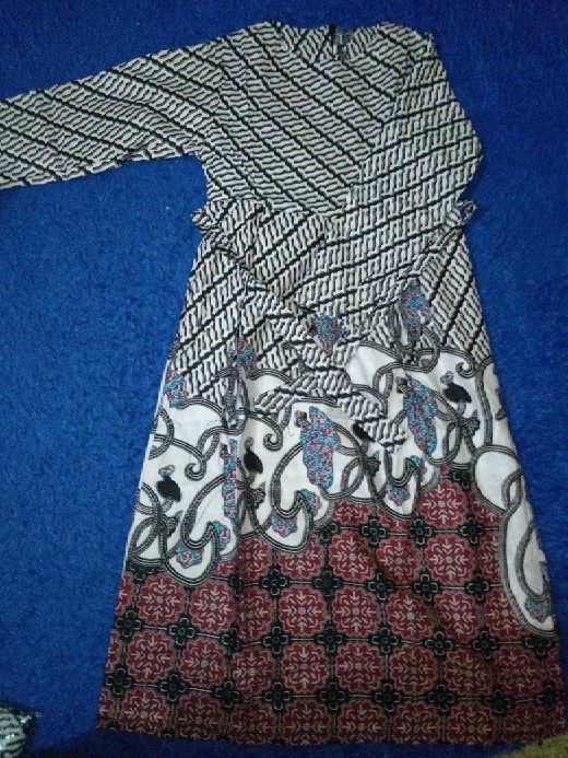 Batik Couple Keluarga Sania Ruffle Ori Ndoro Jowi Dnt