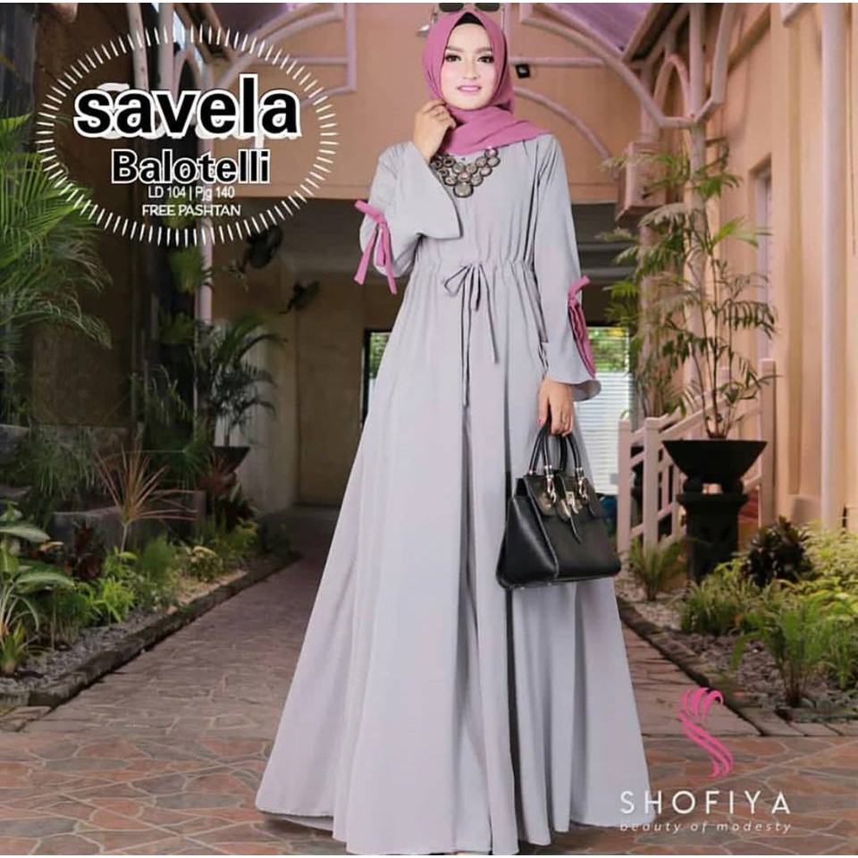 Terlaris Baju Muslim Wanita RUNA DRES Gamis Murah Bandung Grosir