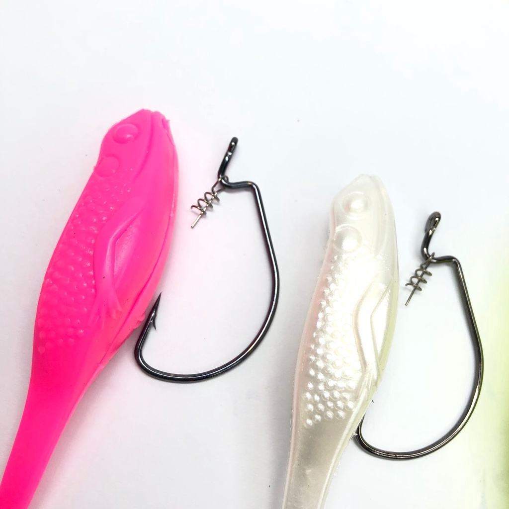 Soft Bait Bentuk Kodok Semi Floating Panjang 10cm + Wormhook 5/0