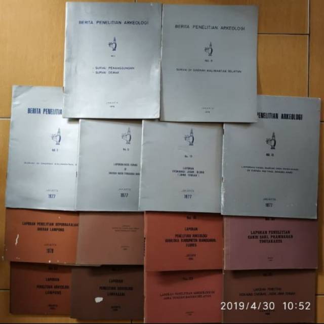 Paket 14 nomor jurnal
Berita Penelitian Arkeologi 1977-1988.