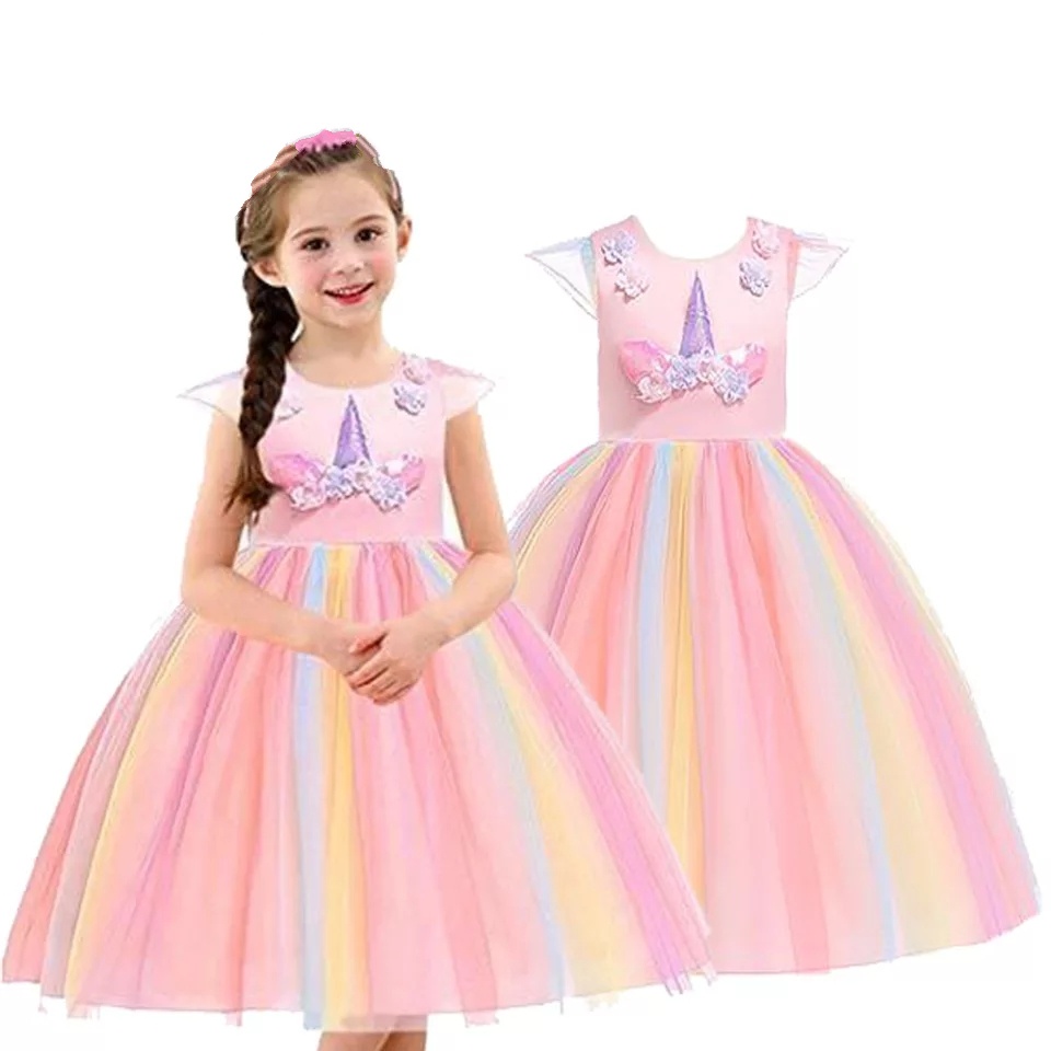 GAUN PESTA DRESS UNICORN ANAK PEREMPUAN BAJU ANAK HADIAH ULANG TAHUN