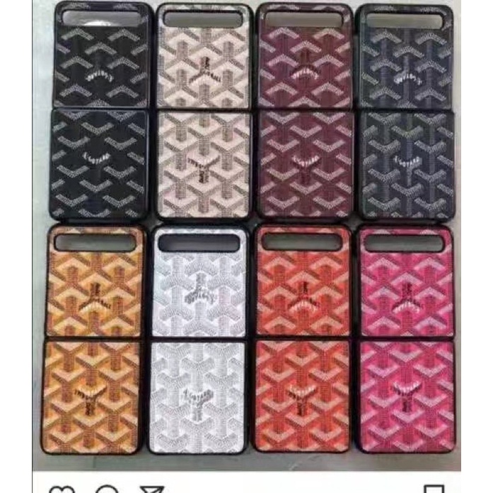 LEATHER CASE SAMSUNG Z FLIP 4 Zflip 3 ZFLIP3 Z FLIP 2 3 ZFLIP4 / Z Fold3 Fold 2 LV Guccii Y*L Goyaards PRDA Montblancx BISA REQUEST MOTIF