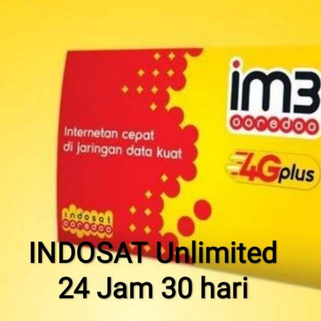 Paket Data Indosat Unlimited 24 Jam 30 Hari Murah Meriah Shopee Indonesia